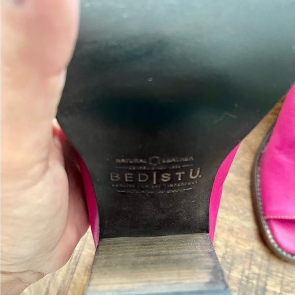 Bed Stu | Shoes | Bed Stu Onset Leather Peep Toe Heel Size 8  Bed Stu Onset Leather Peep Toe Bootie
